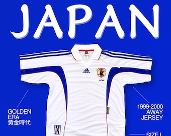 Rare Vintage Japan Football 1993 Jersey JFA Jersey Flame Stripe by