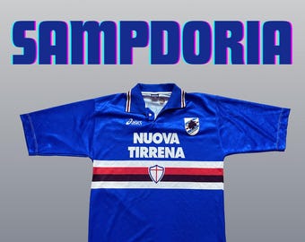 Vintage Sampdoria Italian Club Football Soccer Asics Jersey - Etsy