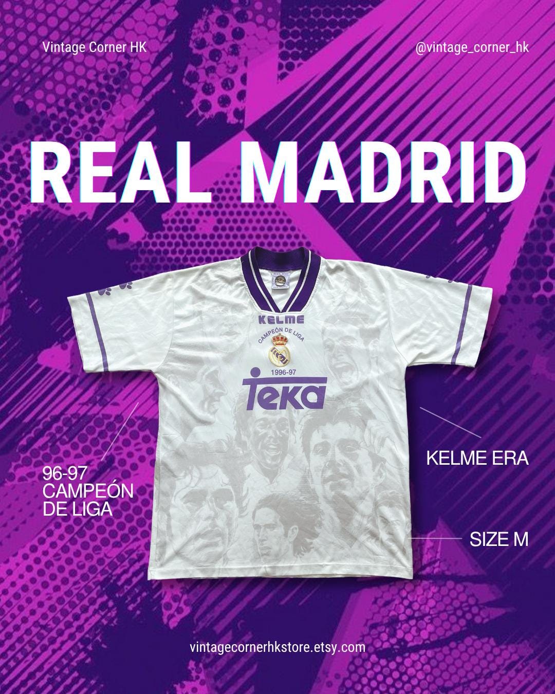 1997 Real Madrid - Etsy