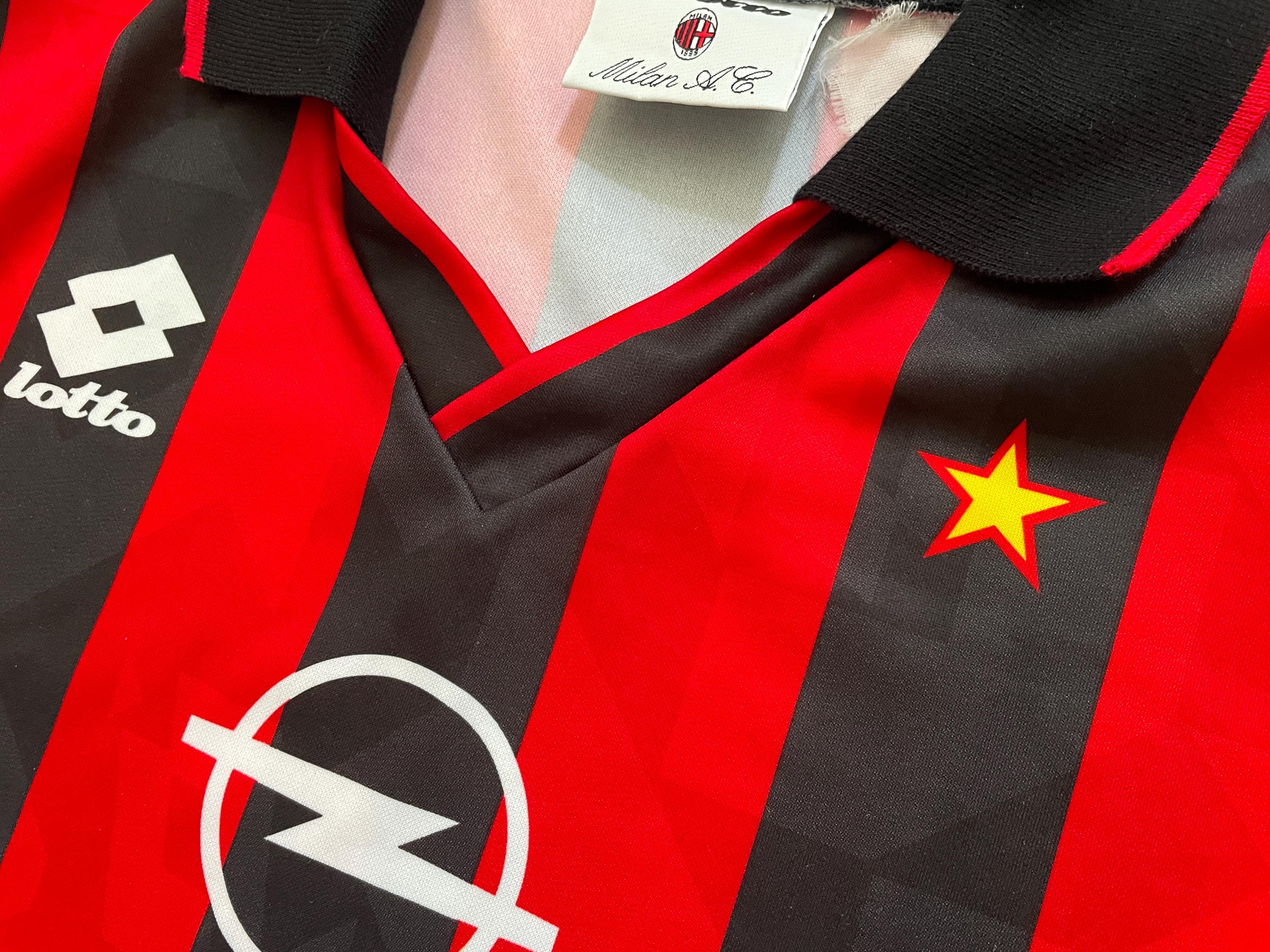1994–1995 AC Milan Home Shirt Lotto Vintage Size L - Etsy