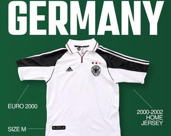 2000–2002 Germany Home Shirt Adidas Vintage Size M