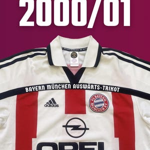 Bayern Munich 2000–2001 Away Jersey – Adidas Vintage Football Shirt – Champions League Season – Size M