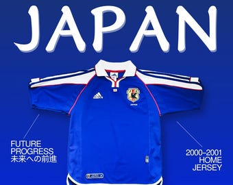 Rare Vintage Japan Football 1993 Jersey JFA Jersey Flame Stripe by