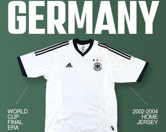 2002–2004 Germany Home Shirt Adidas Vintage Size M
