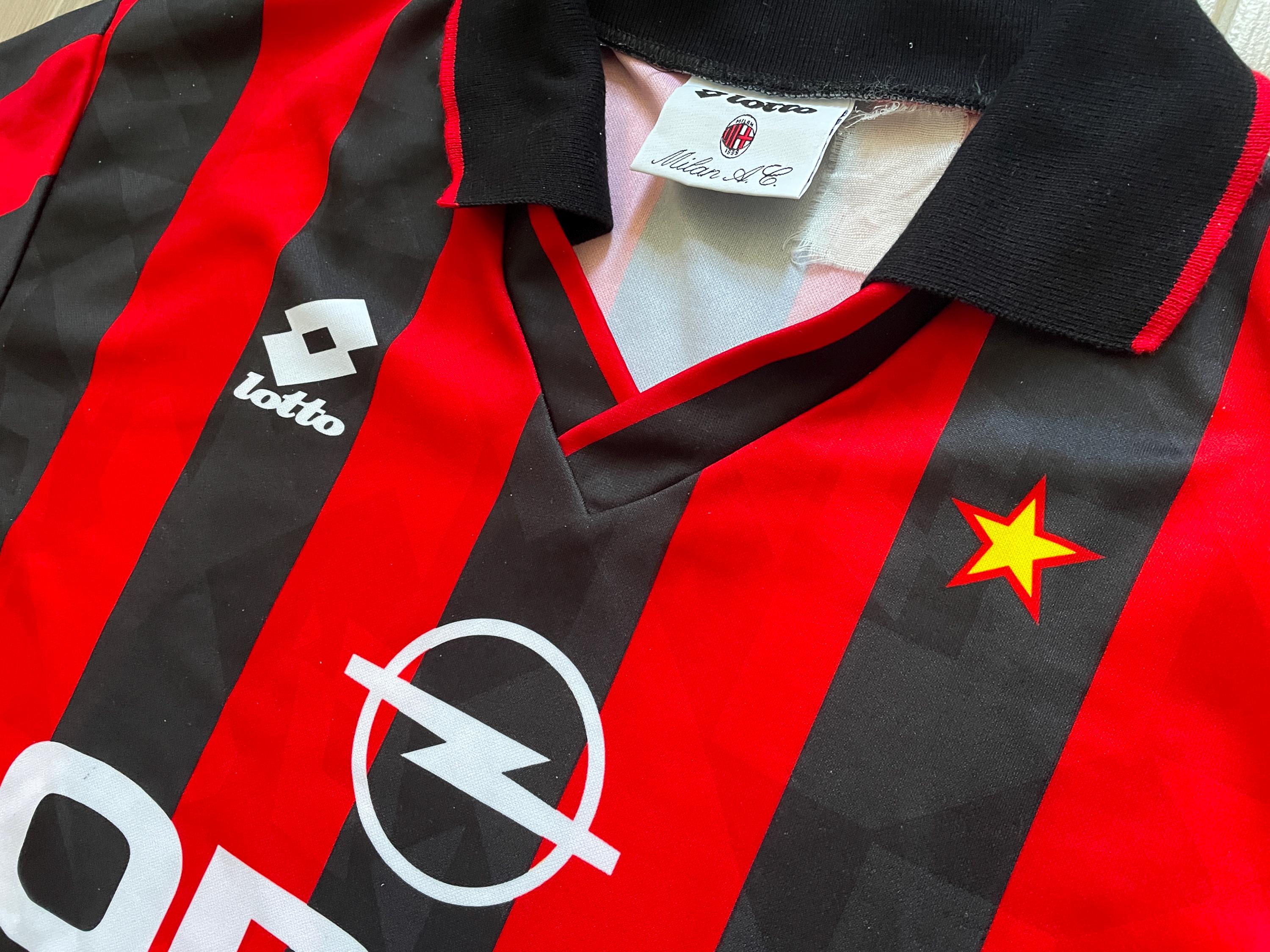 1994–1995 AC Milan Home Shirt Lotto Vintage Size L - Etsy