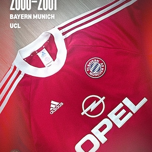 Bayern Munich 2000–2001 UCL Home Jersey – Adidas Vintage Football Shirt – Champions League Winner – Size L