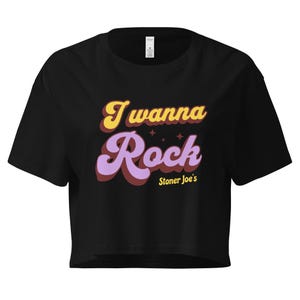 I Wanna Rock Women’s crop top