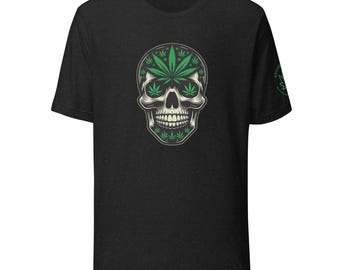 Camiseta con calavera de maceta
