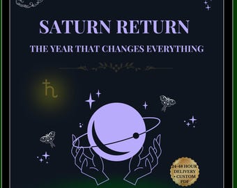 Saturn Return Astrology Reading | Karmic Lessons Report | Birth Chart (Custom PDF)