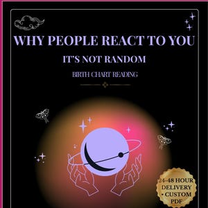 Warum Menschen auf Sie reagieren Astrologie Reading | Geburtshormons-Analytik | Anziehungskraft, Magnetismus & Energie Geburtstagstafel PDF
