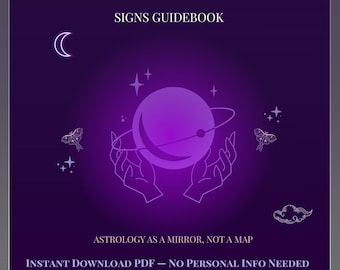 Moon Sign Mini Oracle • Signs Guidebook • Astrology Emotional Insight PDF • Instant Download