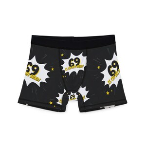 Fun Men&#39;s Boxers, Whimsical Underwear, Unique Gift for Him, Comfy Loungewear, Holiday Surprise, Party Ready, Trendy Sleepwear