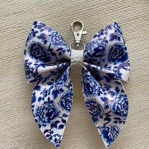 Faux Leather Bow Keychain Purse Charm Bogg Bag Charm