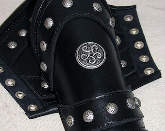 Bracers of the Black Vanguard " Stud Wrapped Style"