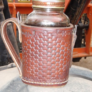 Steampunk Leather Armored Coffee Mug: Fork-liftable image 3