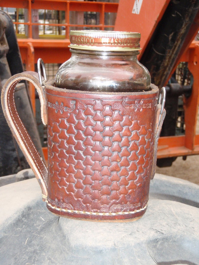 Steampunk Leather Armored Coffee Mug: Fork-liftable image 3