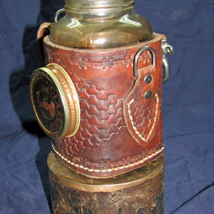 Steampunk Leather Armored Coffee Mug: Fork-liftable image 2