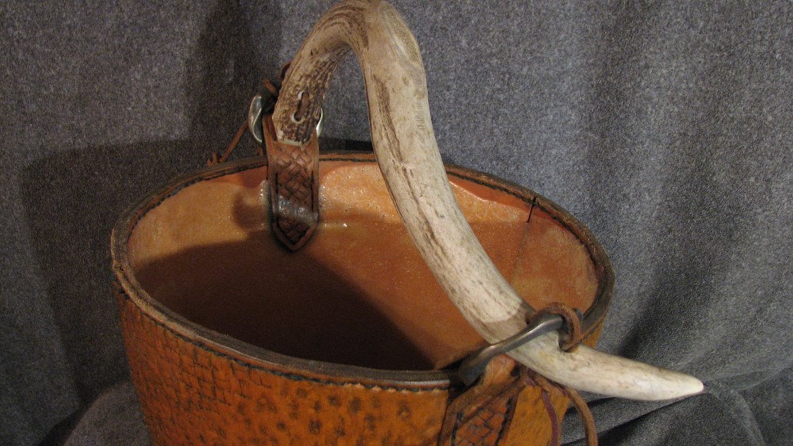 Tooled Leather Celtic Water bucket Etsy