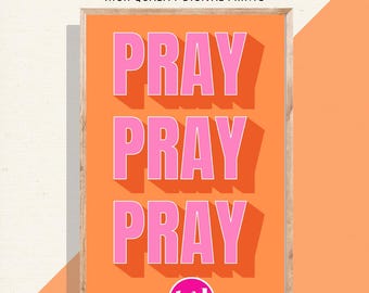 Trendy Christian Wall Art, Christian artwork, Scripture wall art, Apartment Aesthetic, Trendy Wall Art, Bible verse print, Funky Wall Art