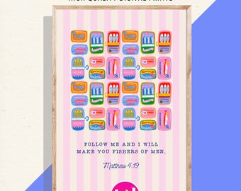 Trendy Christian Wall Art, Christian artwork, Scripture wall art, Apartment Aesthetic, Trendy Wall Art, Bible verse print, Funky Wall Art