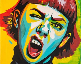 Kunstdruk "Luide Expressie" - Modern Pop Art Kunstwerk (Print on Demand)