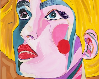 Kunstdruk "Chromatic Soul" - Modern pop-artkunstwerk (Print on Demand)