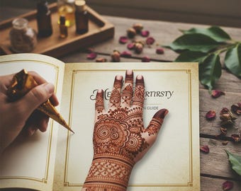 Reusable Mehndi Practice Book, Beginner to Bridal Henna Designs