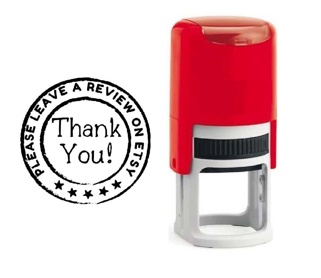 Review Request Rubber Stamp • Small Business Branding - Etsy
