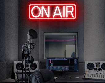On Air Leuchtreklame, Neon On Air LED-Licht, Musikstudio-Zeichen, Aufnahmestudio-Dekor, On Air Art Decor, Leuchtreklame für Streamer