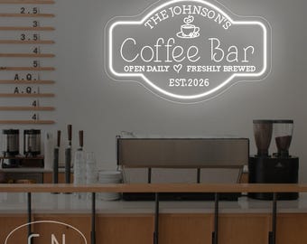 Benutzerdefinierte Kaffee Bar LED Neon Schild, Café Tasse LED Licht für Hausbar, Espresso Station, Kaffee Ecke Dekor, Café Bar Schild, Kaffee Liebhaber Geschenk