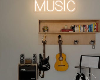 Music Neon Sign Music Studio Office Decor Led Light for Home Decor Dorm Sign Room Decor Music Bar Sign Music Wall Art