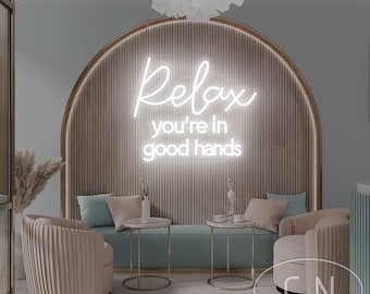 Enseigne néon LED personnalisée pour salon de beauté Enseigne néon pour salon de spa Décoration murale pour salon de beauté Déco murale pour salon de beauté