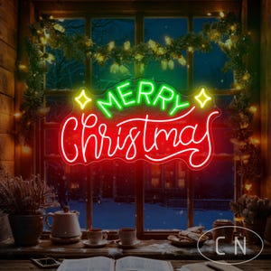 Frohe Weihnachten Stern Leuchtreklame, frohe Weihnachten Neonlicht, Weihnachtslicht-Dekor, Feiertags-Haus-Wand-Dekor, Weihnachtsgeschenkidee