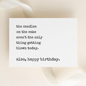 Funny Blow Job Birthday Card for Him | Naughty Birthday Card for Spouse | Raunchy Adult Birthday Card | Dirty Humor Card | Sex Birthday