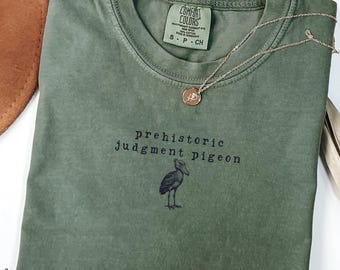 Prehistoric Judgment Pigeon Comfort Colors T-shirt, Shoebill Stork Meme