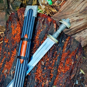 Handmade Fetter Lane Sword Viking Sword – Handcrafted Authentic Norse Replica with Scabbard, Perfect for Collectors and Special Occasions