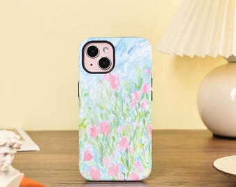 Blurred Tulip Phone Case Tough Slim Cover For iPhone 17 16 15 14 13 Pro Max 17 Air 16e 16 15 14 Plus 13 12 Mini X XS XR SE Protective Cover