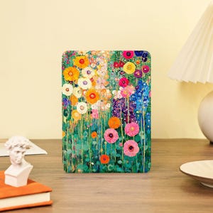 Colorful Flower Kindle Case with Hand Strap for Paperwhite 12/11/10 Kindle 6"6.8"7" Kobo Clara/Libra Colorsoft E-reader Protective Case