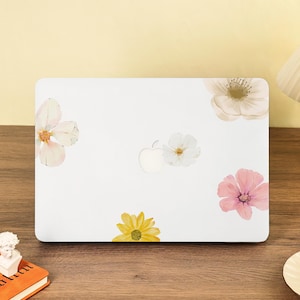 Capa rígida com fundo branco simples para Macbook Air 15, 13, 11, 2025 M4, Macbook Pro 16, 15, 14, 13 A3401 A3403, Macbook M1, M2, M3 2024