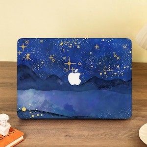 Blue Starry Sky MacBook Case Protective Case for MacBook Air 11&quot;13&quot;15&quot; 2025 New M4 A3241 A3240 Macbook Pro 13&quot;14&quot;15&quot;16&quot; 2024 M3 Laptop Cover