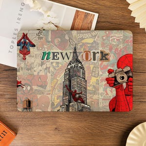 Spider Man Cool MacBook Case Protective Case for MacBook Air 11&quot;13&quot;15&quot; 2025 New M4 A3241 A3240 Macbook Pro 13&quot;14&quot;15&quot;16&quot; 2024 M2 Laptop Cover