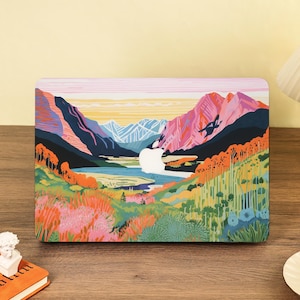 Mountain Art Painting Hard Macbook Case Cute Laptop Cover for Macbook Pro 13/14/15/16 Macbook Air 11/13/15 2025 A3240 A3241 M4 M3 A2337 Case