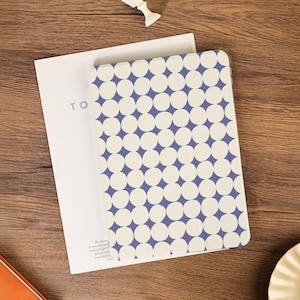 Blue Dots Minimalist iPad Case with Pencil Holder Cover for iPad Pro 9.7&quot; 11&quot; 12.9&quot; iPad Air 5/6/7 13 inch iPad mini 5/6/7 iPad 11 A16 2025