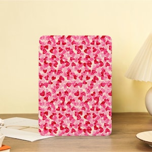 Rosa hjärtformat iPad-skal iPad-skal med Apple Pen-hållare för iPad Mini 7/6 iPad Air 7/6/5 13"11"10.9" iPad Pro 9.7"11"12.9" 2025 iPad 11/10/9