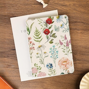 Flower Guide iPad Case with Apple Pencil Holder For 2025 iPad 11 A16 iPad Air 7 6 5 iPad Pro 9.7&#39;&#39; 11&#39;&#39; 12.9&#39;&#39; Mini 6/7 iPad 10.2&quot;10.9&quot; 2024
