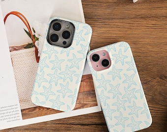 Minimalist Starfish Phone Case Tough Slim Case For iPhone 16 14 13 Pro Max 16e iPhone 16 15 14 Plus 13 12 Mini X XS XR SE iPhone 15 Pro Max