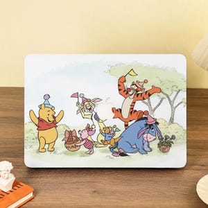Niedliche Winnie Puuh Hard Macbook Fall Laptop Abdeckung Für Macbook Air 11/13/15 M4 A3240 A3241 Macbook Pro 13/14/15/16 Macbook 2024 2023 Fall