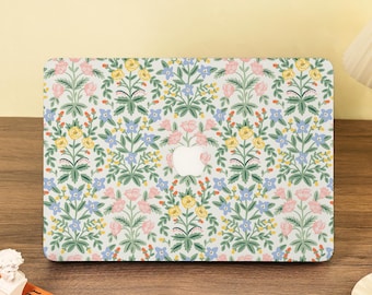 Pink Floral Bouquet Hard Macbook Case Laptop Cover for 2025 New Macbook M4 Air 15/13/11 Macbook Pro 16 15 14 13 inch M1 M2 M3 2022 2024