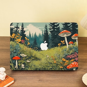 Mushroom Forest MacBook Case Protective Case for MacBook Air 11&quot;13&quot;15&quot; 2025 New M4 A3241 A3240 Macbook Pro 13&quot;14&quot;15&quot;16&quot; 2024 M2 Laptop Cover