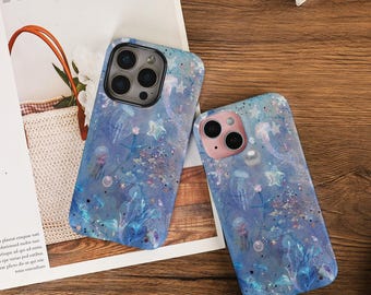 y2k Seabed Dreamy Phone Case Tough/Slim Glossy Cover For 16e iPhone 17 16 15 14 13 Pro Max 16/15/14 Plus X XS XR SE 13/12 Mini 2025 17 Air